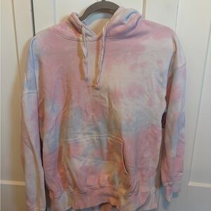 Tie-Dye Hoodie in Pastel Shades